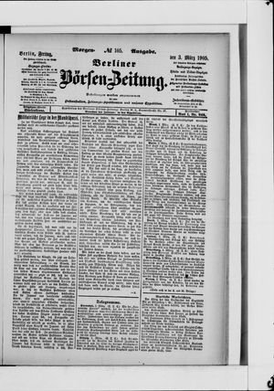 Berliner Börsen-Zeitung vom 03.03.1905