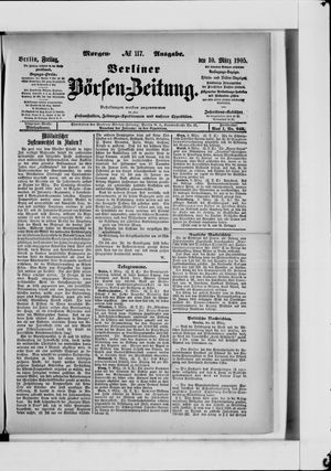 Berliner Börsen-Zeitung vom 10.03.1905