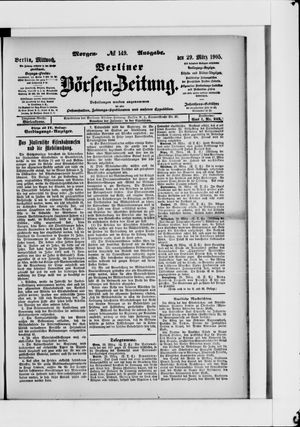 Berliner Börsen-Zeitung vom 29.03.1905