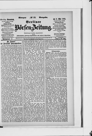 Berliner Börsen-Zeitung vom 06.05.1905
