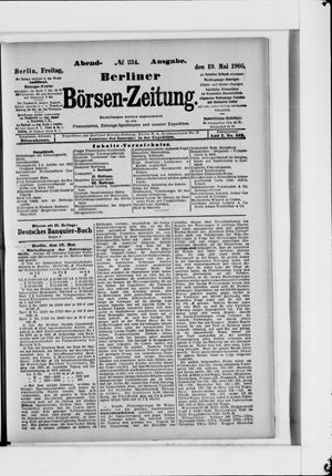 Berliner Börsen-Zeitung vom 19.05.1905