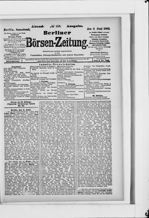 Berliner Börsen-Zeitung vom 03.06.1905