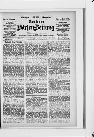 Berliner Börsen-Zeitung vom 06.06.1905