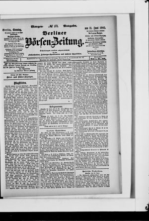 Berliner Börsen-Zeitung vom 11.06.1905
