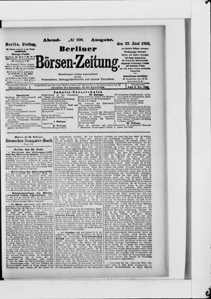 Berliner Börsen-Zeitung vom 23.06.1905
