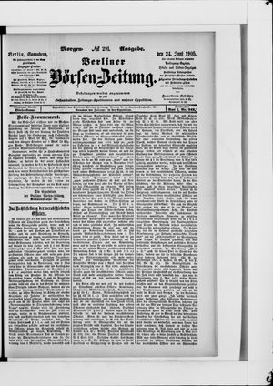 Berliner Börsen-Zeitung vom 24.06.1905