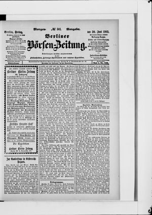 Berliner Börsen-Zeitung vom 30.06.1905