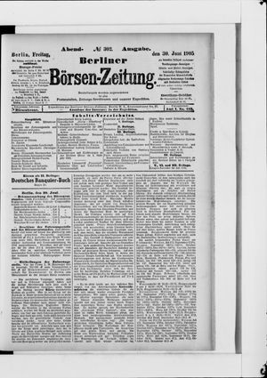 Berliner Börsen-Zeitung vom 30.06.1905