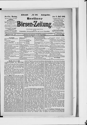 Berliner Börsen-Zeitung vom 03.07.1905