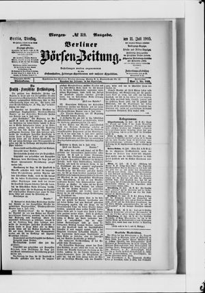 Berliner Börsen-Zeitung vom 11.07.1905