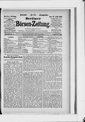 Berliner Börsen-Zeitung vom 21.07.1905