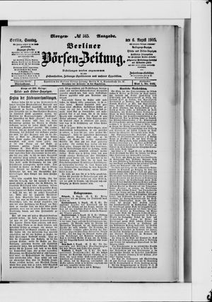 Berliner Börsen-Zeitung vom 06.08.1905