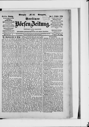 Berliner Börsen-Zeitung on Oct 1, 1905