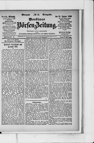 Berliner Börsen-Zeitung vom 10.01.1906