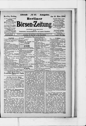 Berliner Börsen-Zeitung vom 16.03.1906