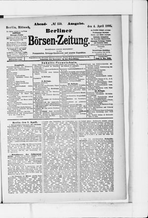 Berliner Börsen-Zeitung on Apr 4, 1906