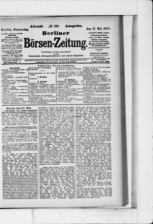 Berliner Börsen-Zeitung on May 17, 1906