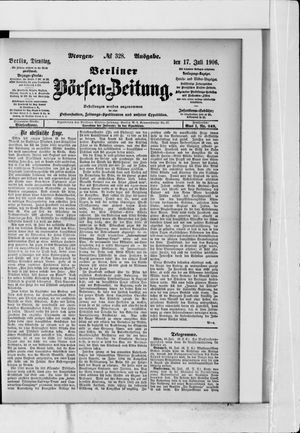 Berliner Börsen-Zeitung vom 17.07.1906