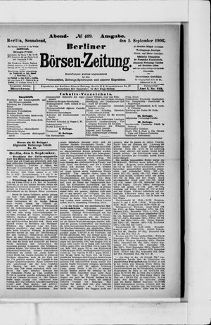 Berliner Börsen-Zeitung vom 01.09.1906