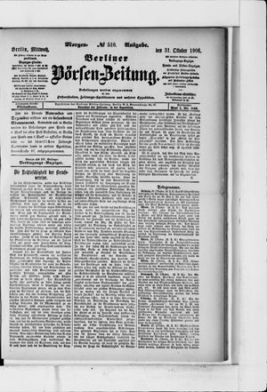 Berliner Börsen-Zeitung vom 31.10.1906