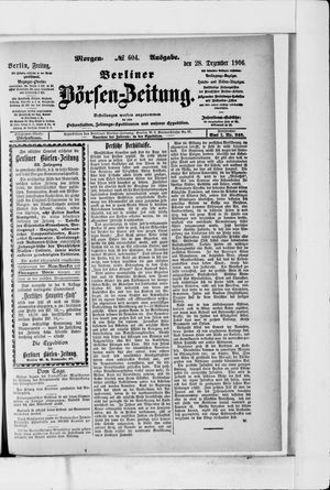 Berliner Börsen-Zeitung vom 28.12.1906