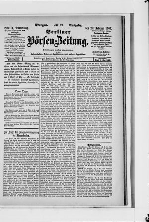 Berliner Börsen-Zeitung vom 28.02.1907
