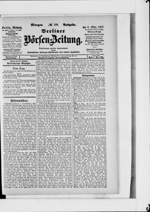 Berliner Börsen-Zeitung vom 06.03.1907