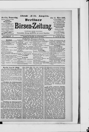 Berliner Börsen-Zeitung vom 14.03.1907