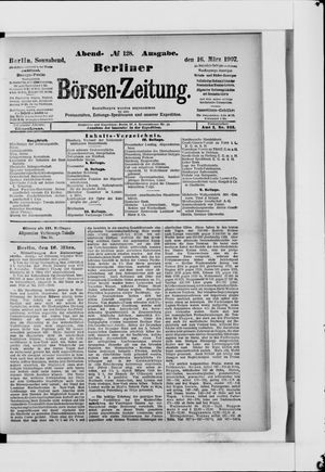 Berliner Börsen-Zeitung vom 16.03.1907