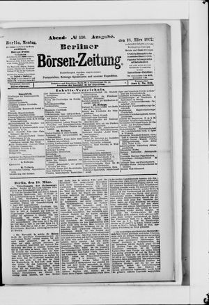 Berliner Börsen-Zeitung vom 18.03.1907