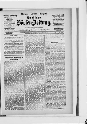 Berliner Börsen-Zeitung vom 04.04.1907
