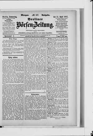 Berliner Börsen-Zeitung vom 11.04.1907