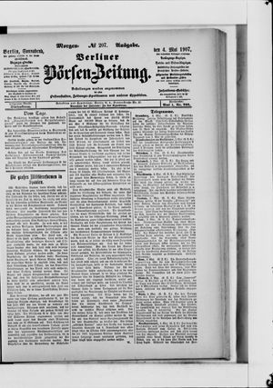 Berliner Börsen-Zeitung on May 4, 1907