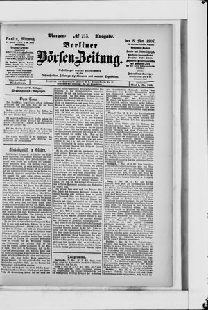 Berliner Börsen-Zeitung vom 08.05.1907
