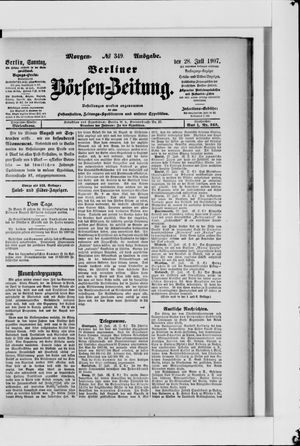 Berliner Börsen-Zeitung vom 28.07.1907