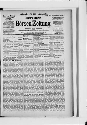 Berliner Börsen-Zeitung vom 23.09.1907