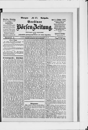 Berliner Börsen-Zeitung vom 08.10.1907