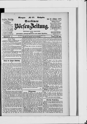Berliner Börsen-Zeitung vom 22.10.1907