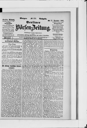 Berliner Börsen-Zeitung vom 11.12.1907
