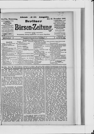 Berliner Börsen-Zeitung vom 12.12.1907