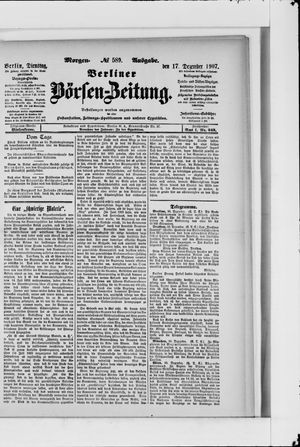 Berliner Börsen-Zeitung vom 17.12.1907