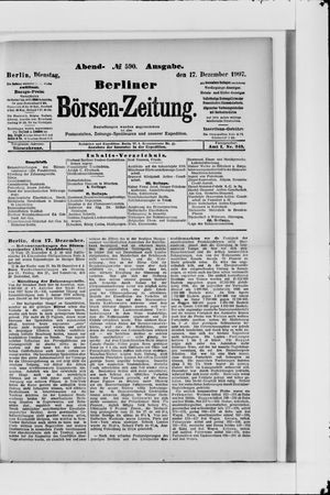 Berliner Börsen-Zeitung vom 17.12.1907