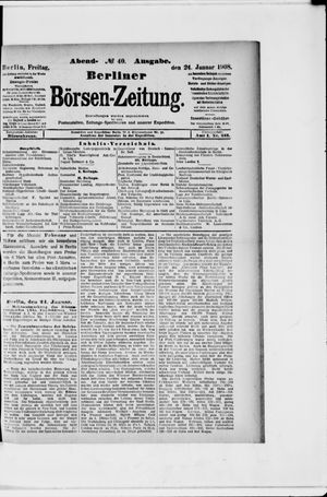 Berliner Börsen-Zeitung vom 24.01.1908