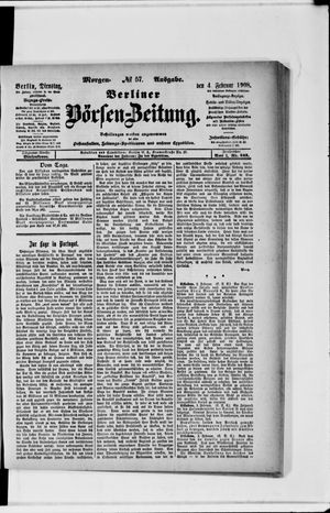 Berliner Börsen-Zeitung vom 04.02.1908