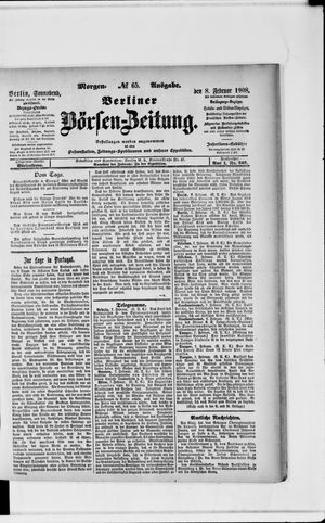 Berliner Börsen-Zeitung vom 08.02.1908