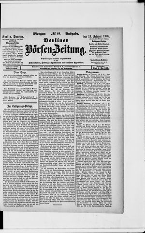 Berliner Börsen-Zeitung vom 11.02.1908