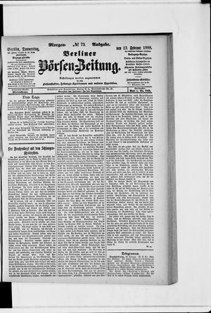 Berliner Börsen-Zeitung vom 13.02.1908