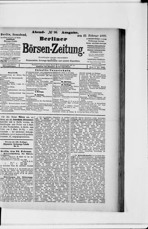 Berliner Börsen-Zeitung vom 22.02.1908