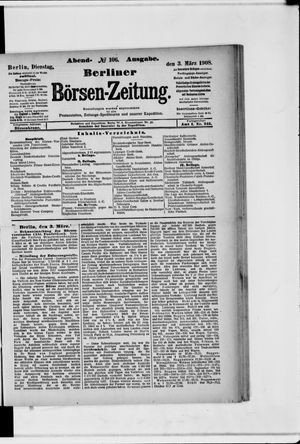 Berliner Börsen-Zeitung vom 03.03.1908
