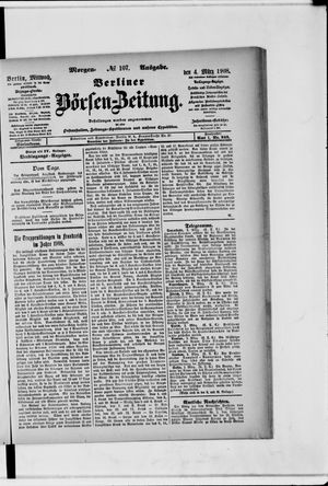 Berliner Börsen-Zeitung vom 04.03.1908